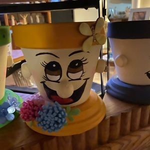 Each pot is hand painted and made with love.